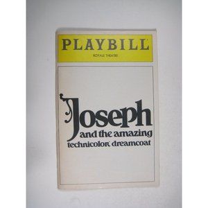 Joseph Amazing Technicolor Dreamcoat Playbill April 1982 Andrew Lloyd Webber